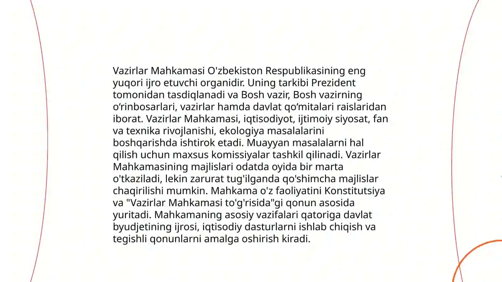 Oʻzbekiston Respublikasining Vazirlar Mahkamasi Islomova Zahroxon 4