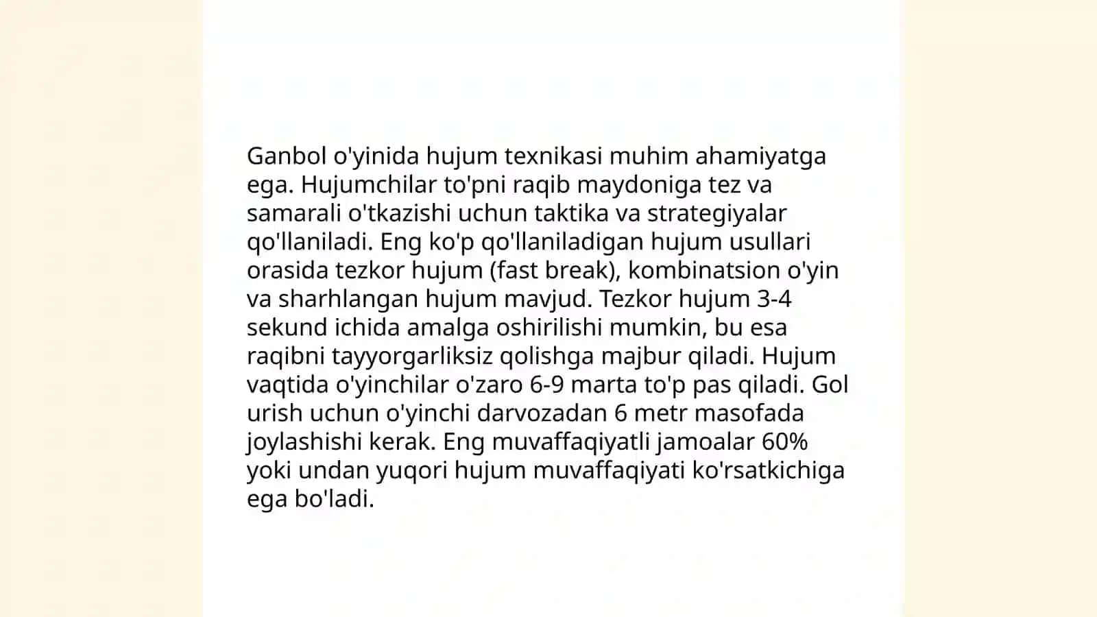 Ganbol Oyini Texnikasini Orgatish 4