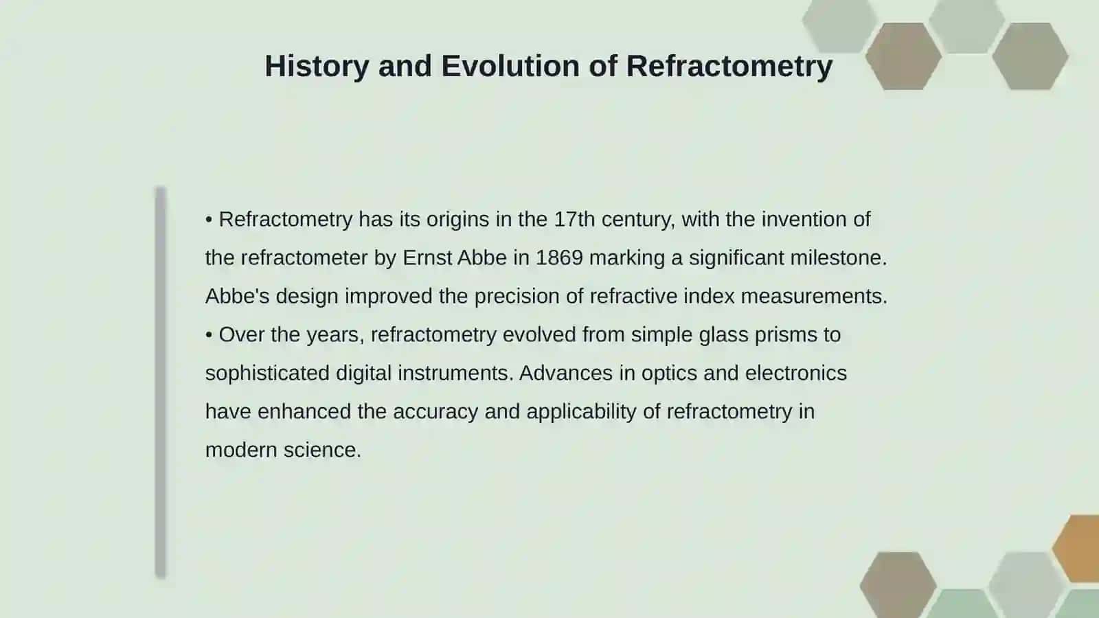 Refractometry Origin Applications, Role Today 4