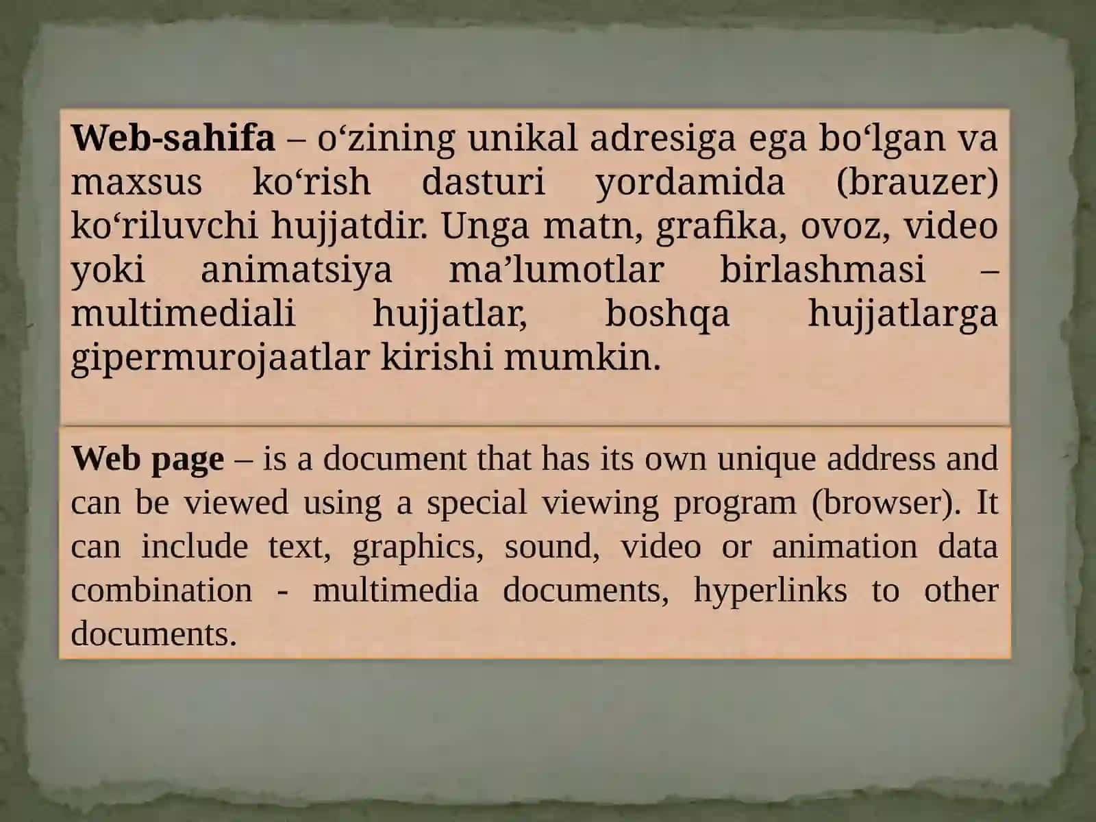HTML. HTMLga kirish. HTML nima va u qayerdan kelgan? 4