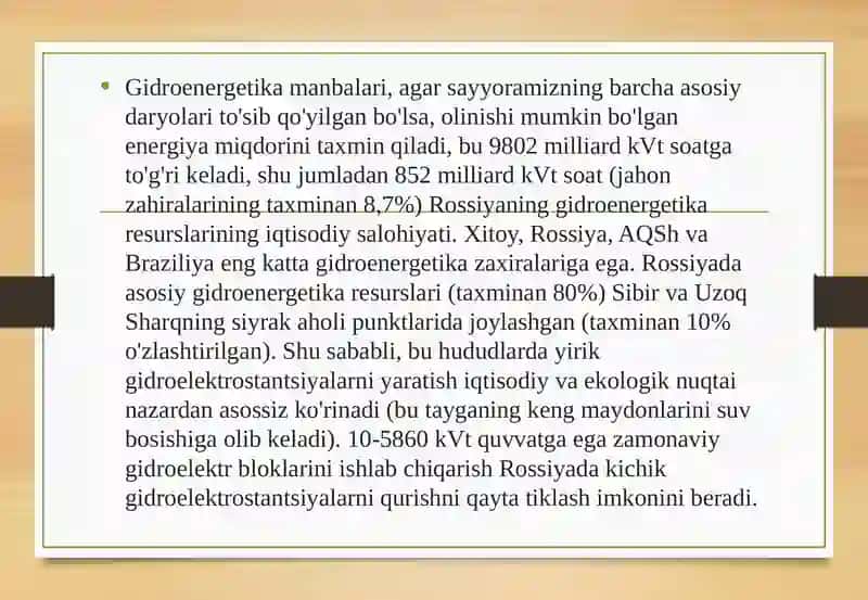 Qayta tiklanadigan energiya manbalarini oshirish 4