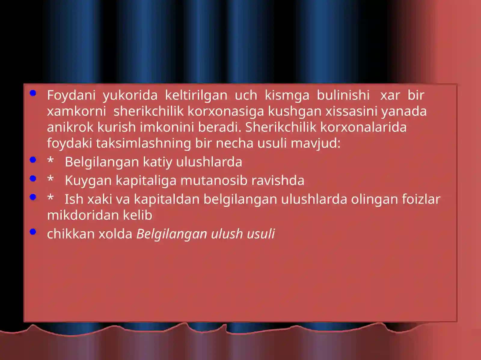 XUSUSIY KAPITAL TUGRISIDA XISOBOT 4