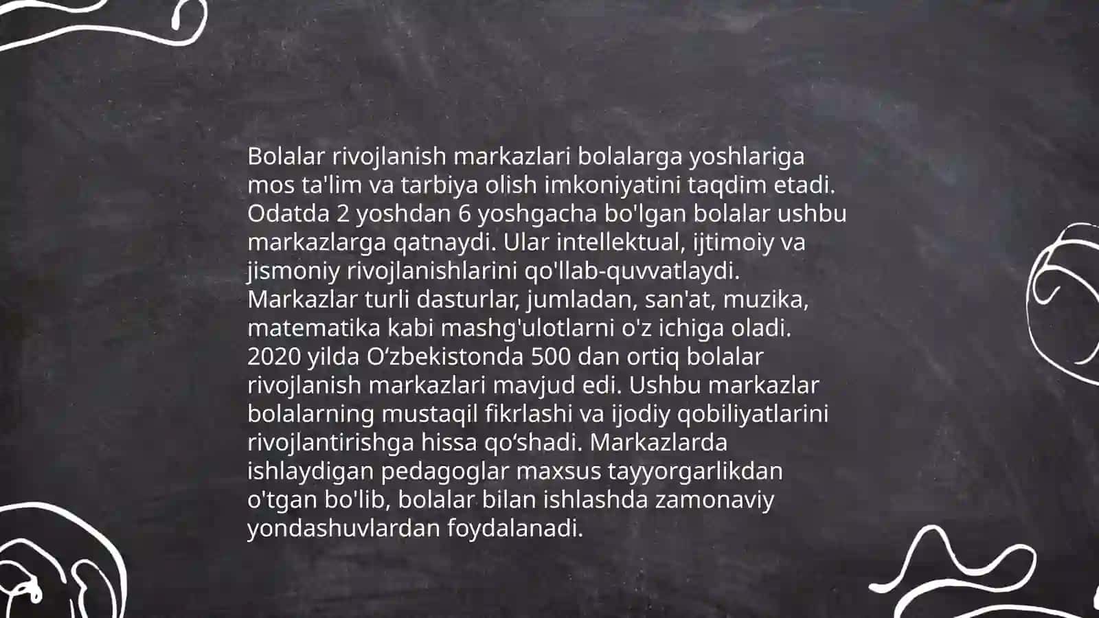 Rivojlanish markazlari turlari 5 ta rivojlantiruvchi markazlar 4