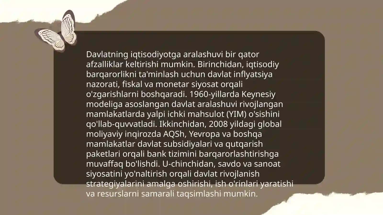 Iqtisodiyotni davlat tomonidan tartibga solishning mohiyati va zarurligi 4
