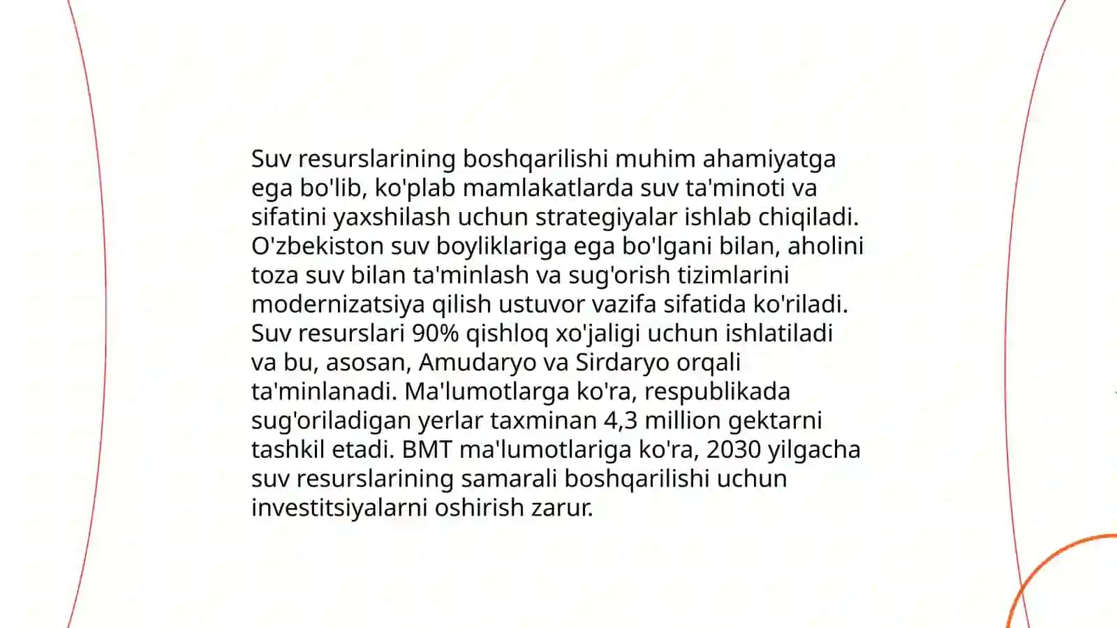 O‘rta Osiyoning suv bilan bog'liq dolzarb masalalari 4