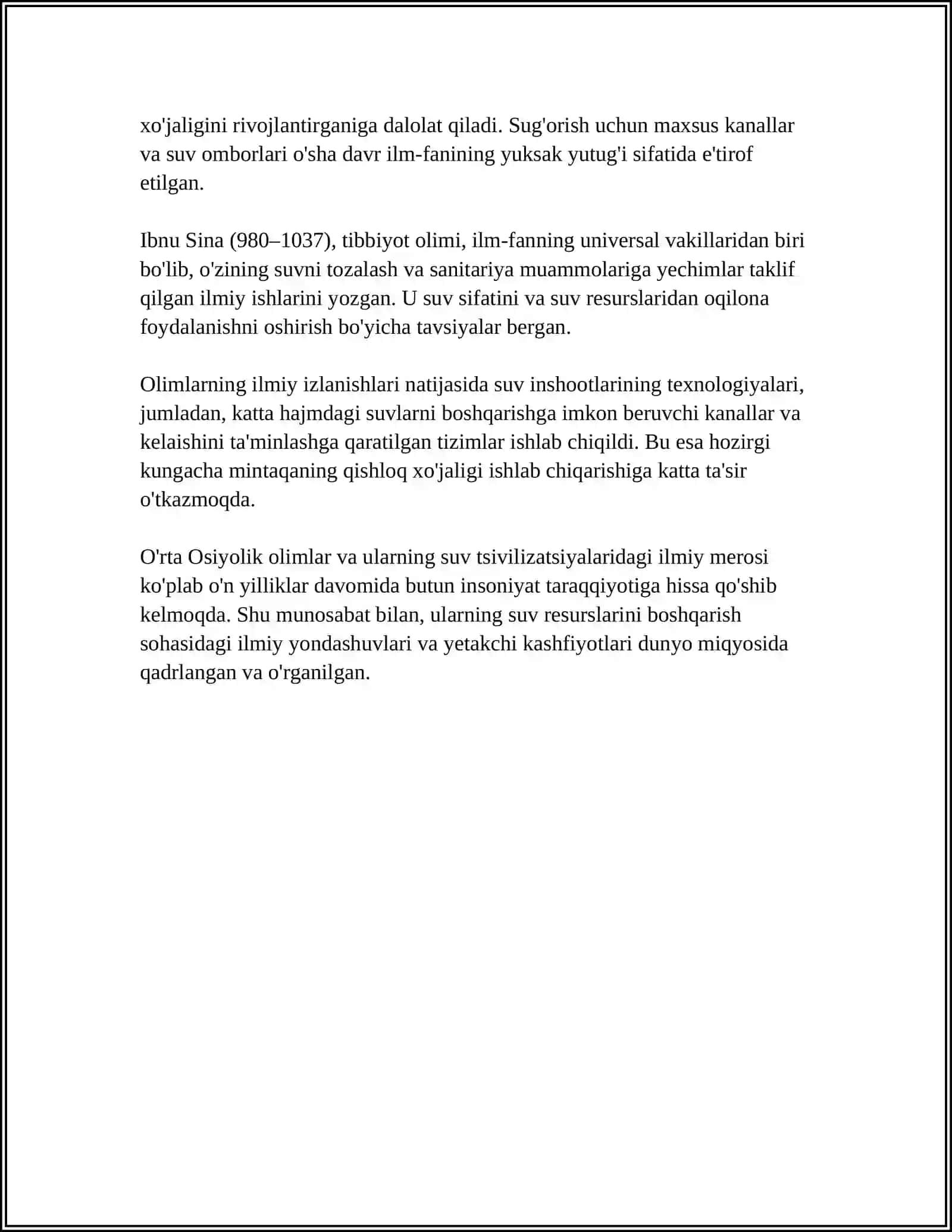 O'RTA OSIYOLIK ALOMALARNING GIDROLOGIK MEROSLARI 4