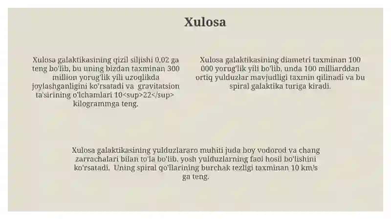 Tashqi galaktikalar: ularning sinflari (spiral, elliptik va noto‘g‘ri) 4