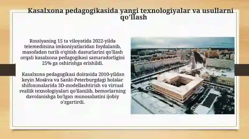 Kasalxona Pedagogikasi va Tibbiy Kadrlar Tayyorlash 4