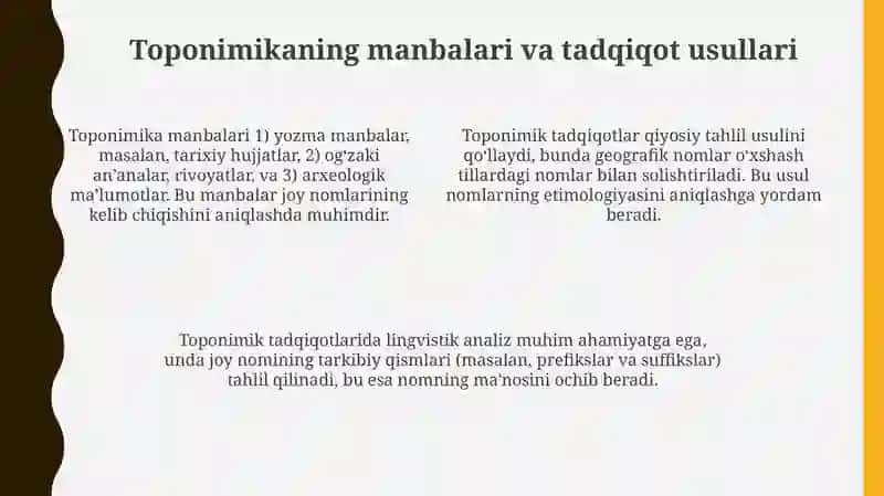 Qoraqalpog'iston Respublikasi tarixiy toponimikasi 4