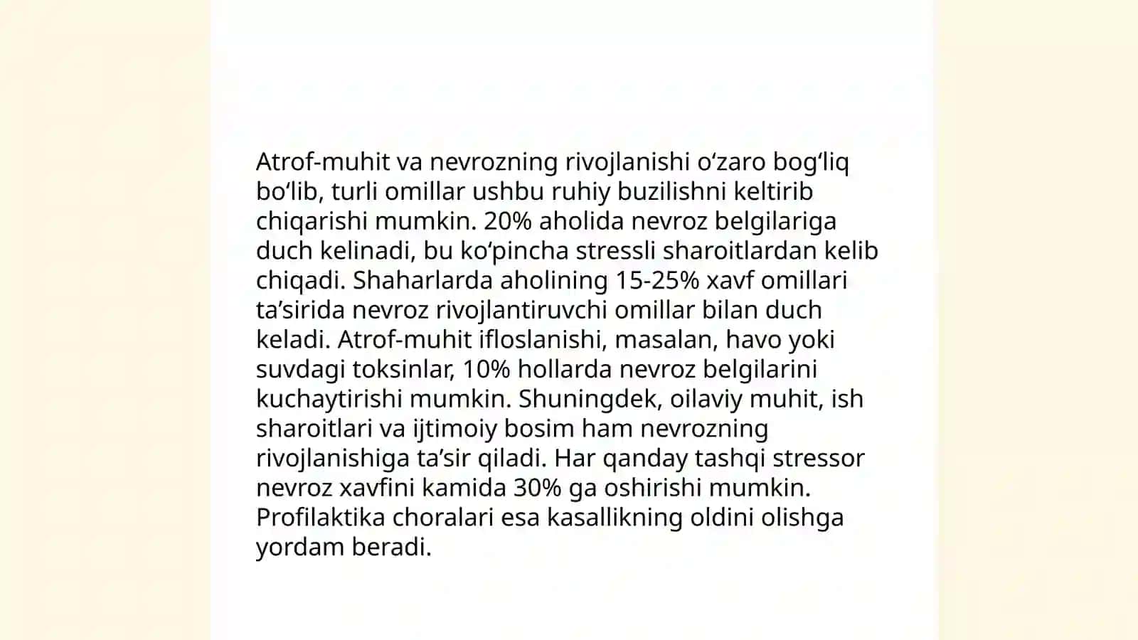 Nevroz kasalligining kelib chiqish sabablari va oldini olish yoʻllari 4