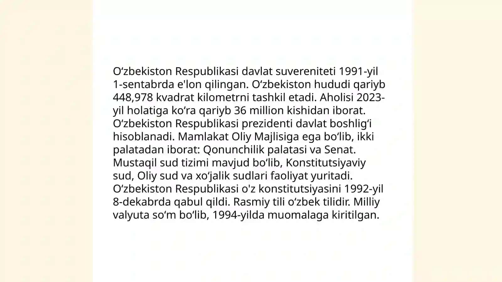 O'zbekiston respublikasi konstitutsiyasi fanidan tayyorlagan taqdimoti 4