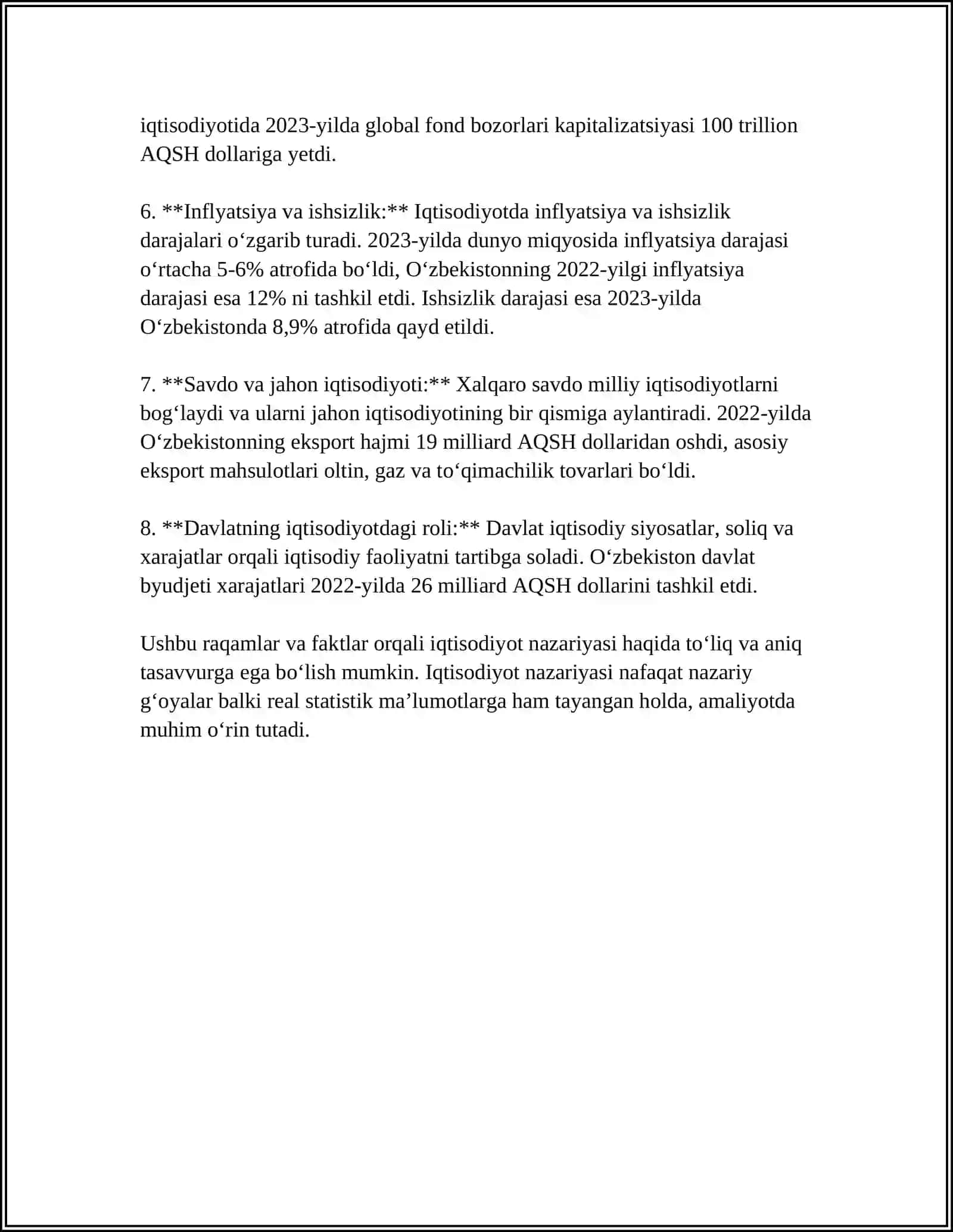 FARG'ONA DAVLAT UNIVERSITETI IQTISODIY KAFEDRA 4