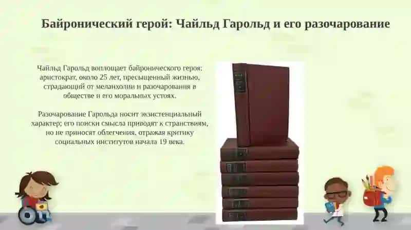 Поэма Д.Г.Байрона "Паломничество Чайльд Гарольда ". Исторического романа "Айвенго " В.Скотта 4