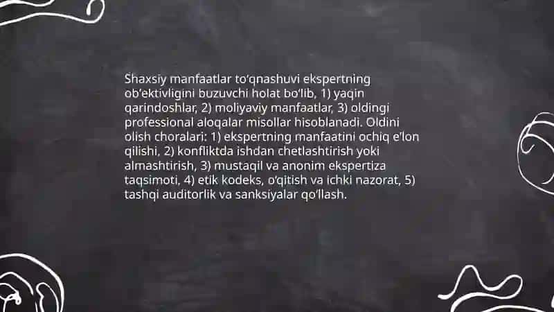 Sud ekspertizasining etik masalalari 4