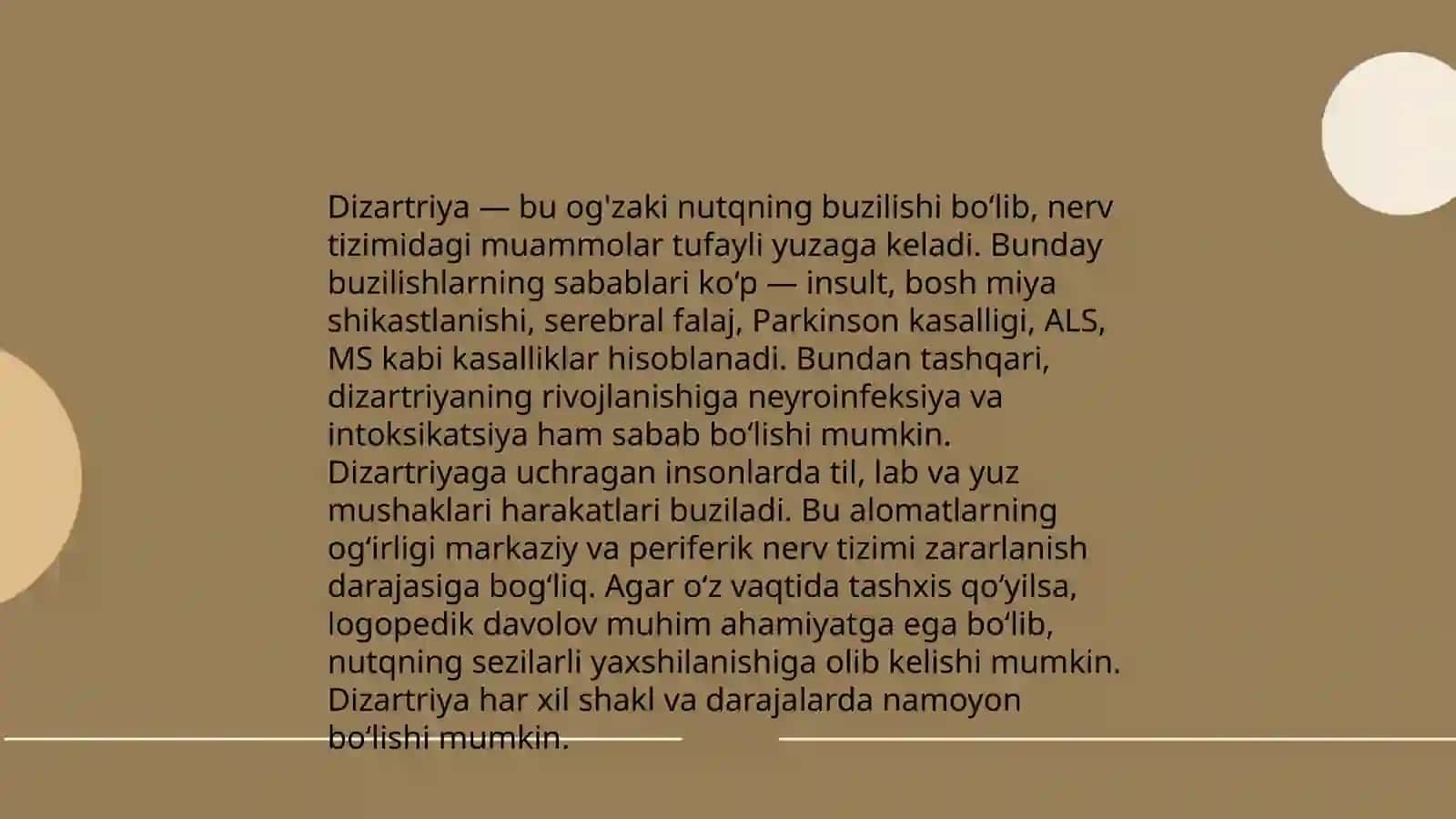 Dizartriyada nutq nuqsonining tuzilishi 4