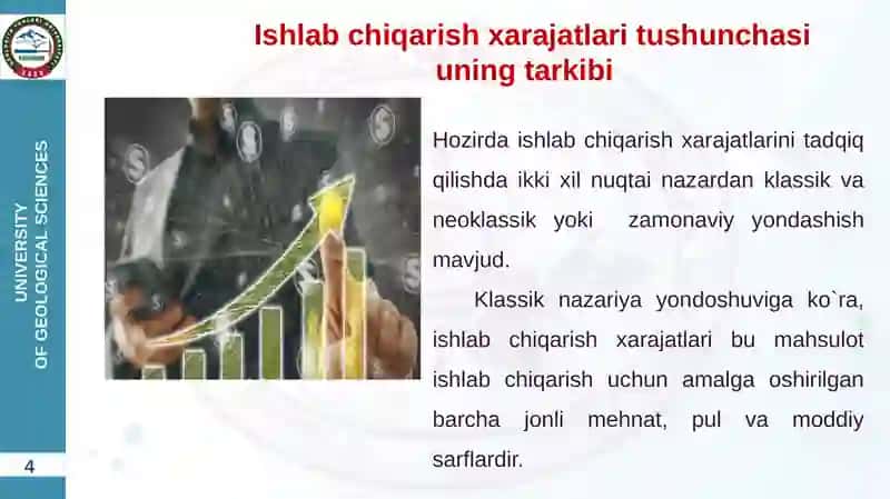 ISHLABCHIQARISH XARAJATLARI TUSHUNCHASI VA UNING TARKIBI 4