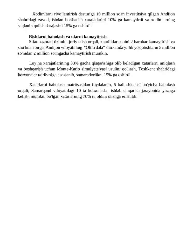 Boshqaruv samaradorligini oshirish loyihalarini iqtisodiy asoslash 4