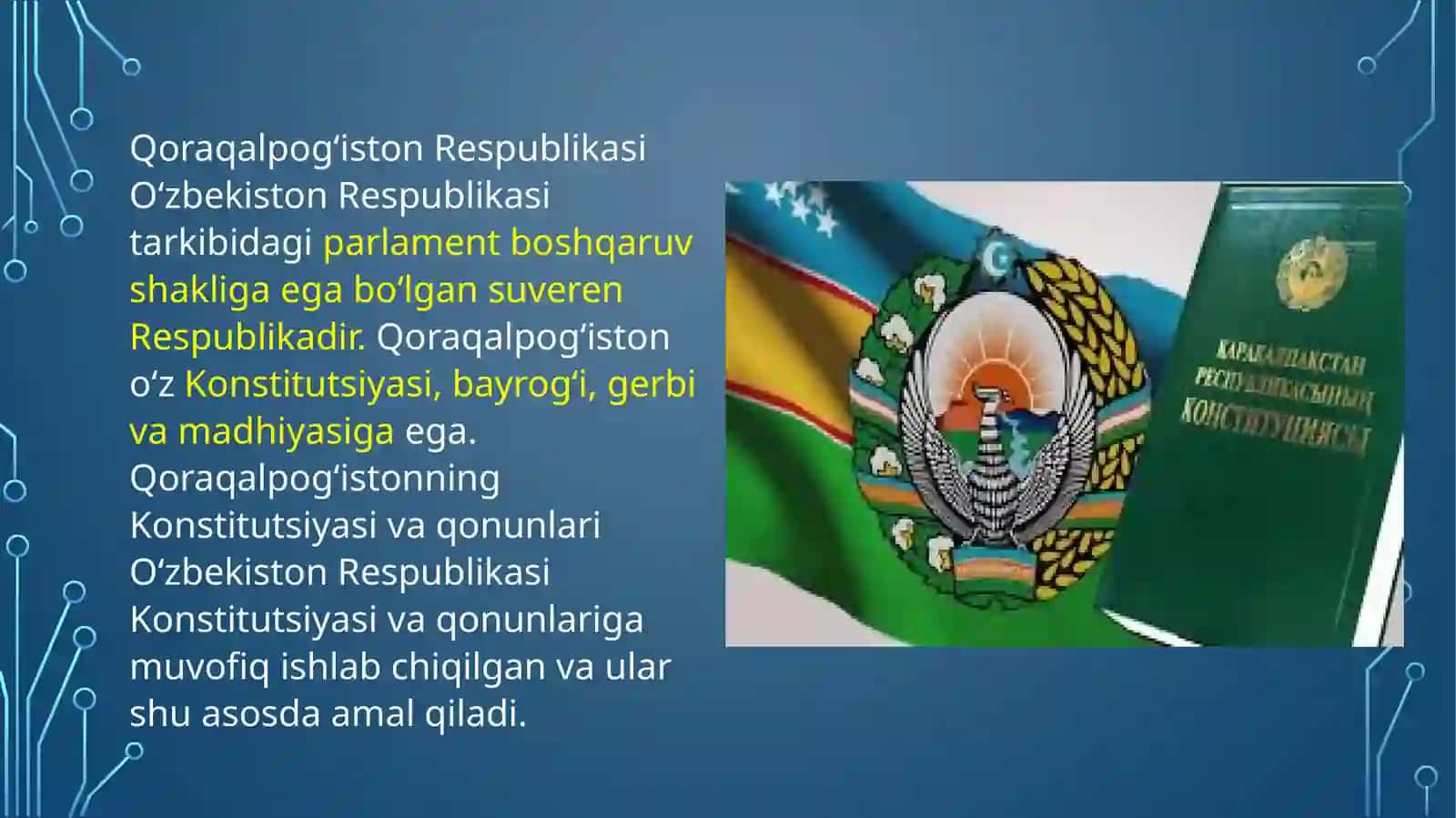 MUSTAQILLIK YILLARIDA QORAQALPOG‘ISTON RESPUBLIKASI 4