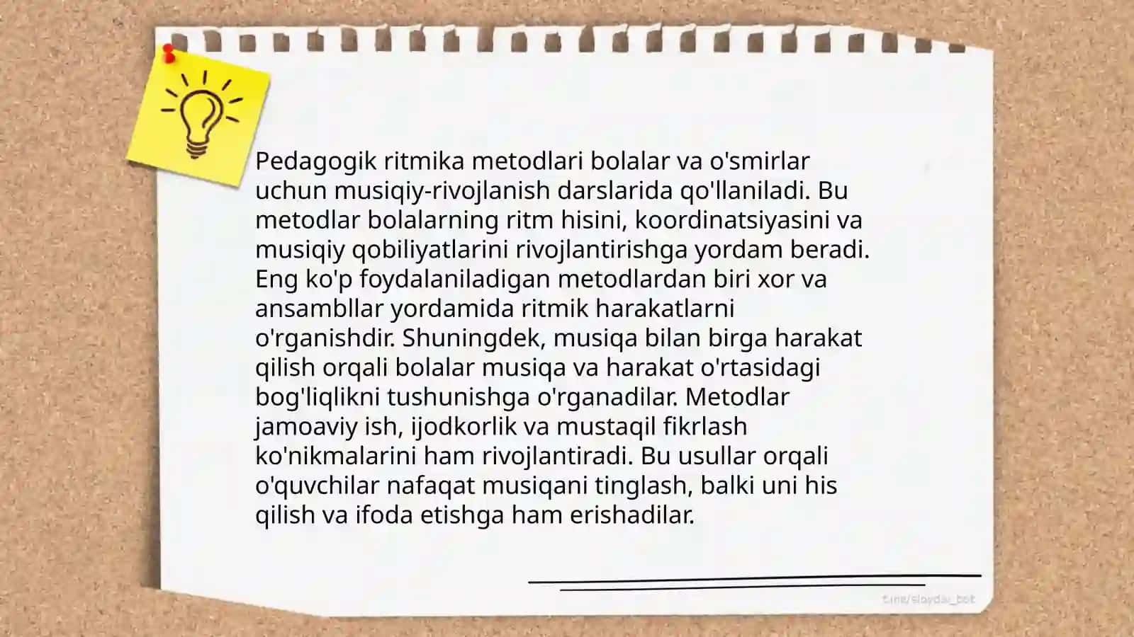 Psixologik-pedagogik ish va tibbiy tadbirlar majmuaviy tizimdagi ritmika 4