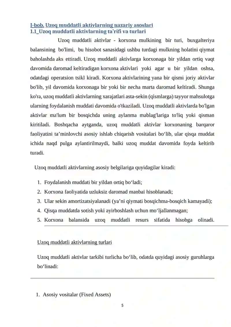 Uzoq muddatli Aktivlarni tuzish va taqdim etish tartibi 4