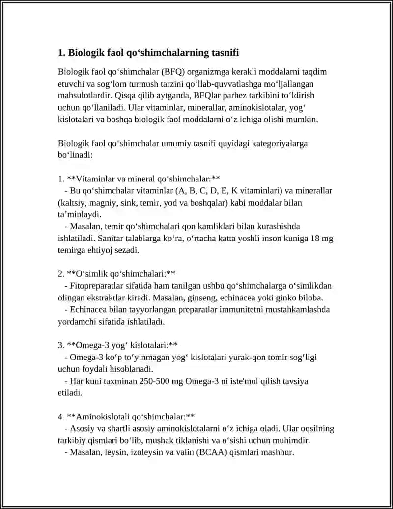 Biologik Faol Qoshimchalar 4