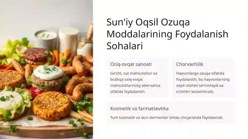 Sun'iy Oqsil Ozuqa Moddalari: Kelgusidagi Imkoniyatlar 4