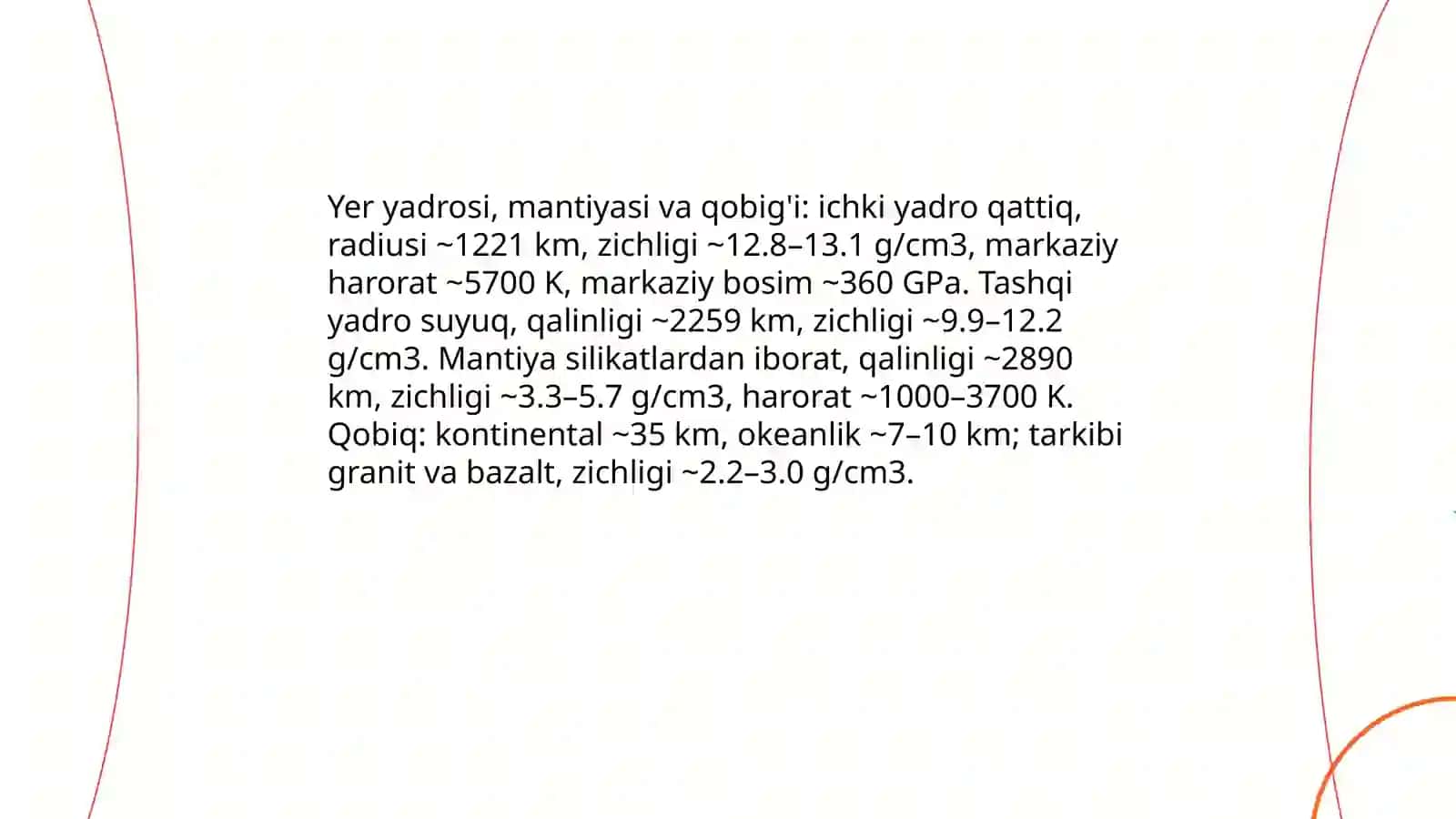 Yerning umumiy tuzilishi 4