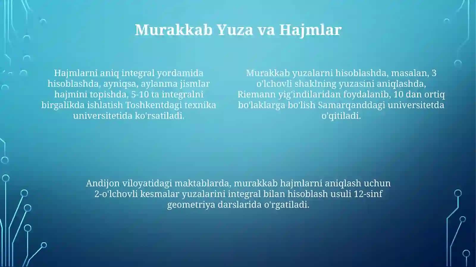 Aniqintegralvageometrikmasalalargatadbiqlari 4