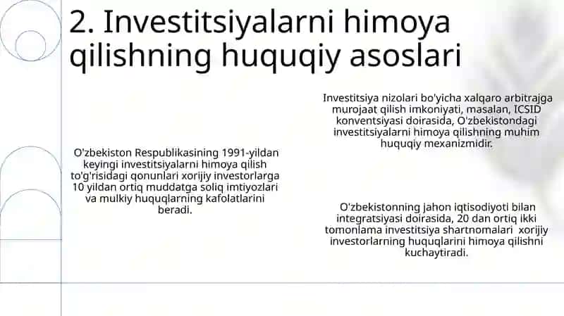 Investitsiyalarni himoya qilish siyosati 4