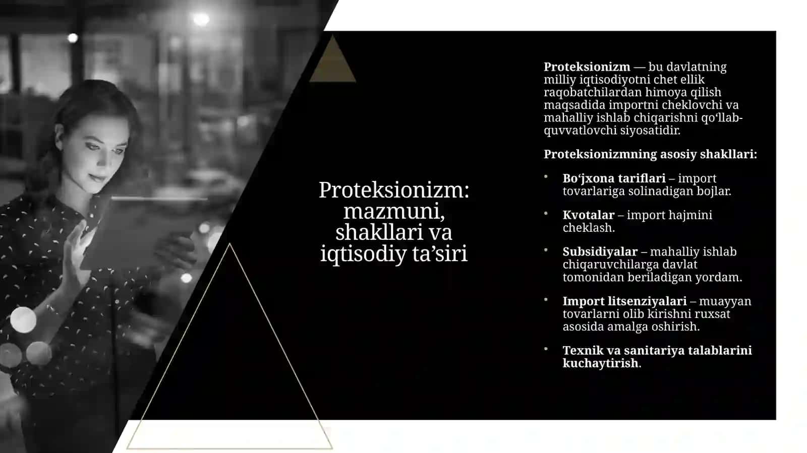 Tashqi savdo siyosati: proteksionizm va erkin savdo 4