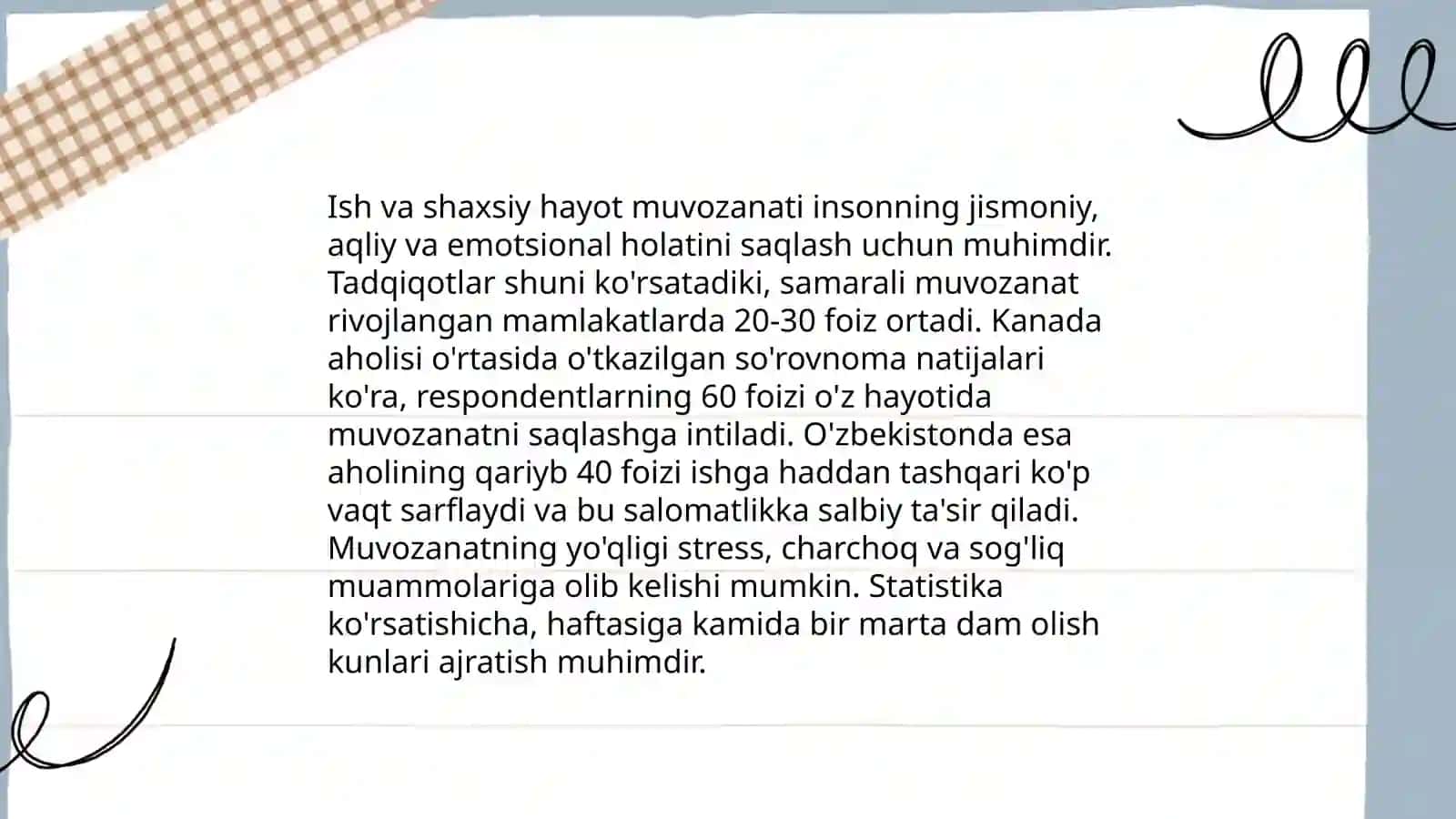 Shaxs va kasb muammolari 4