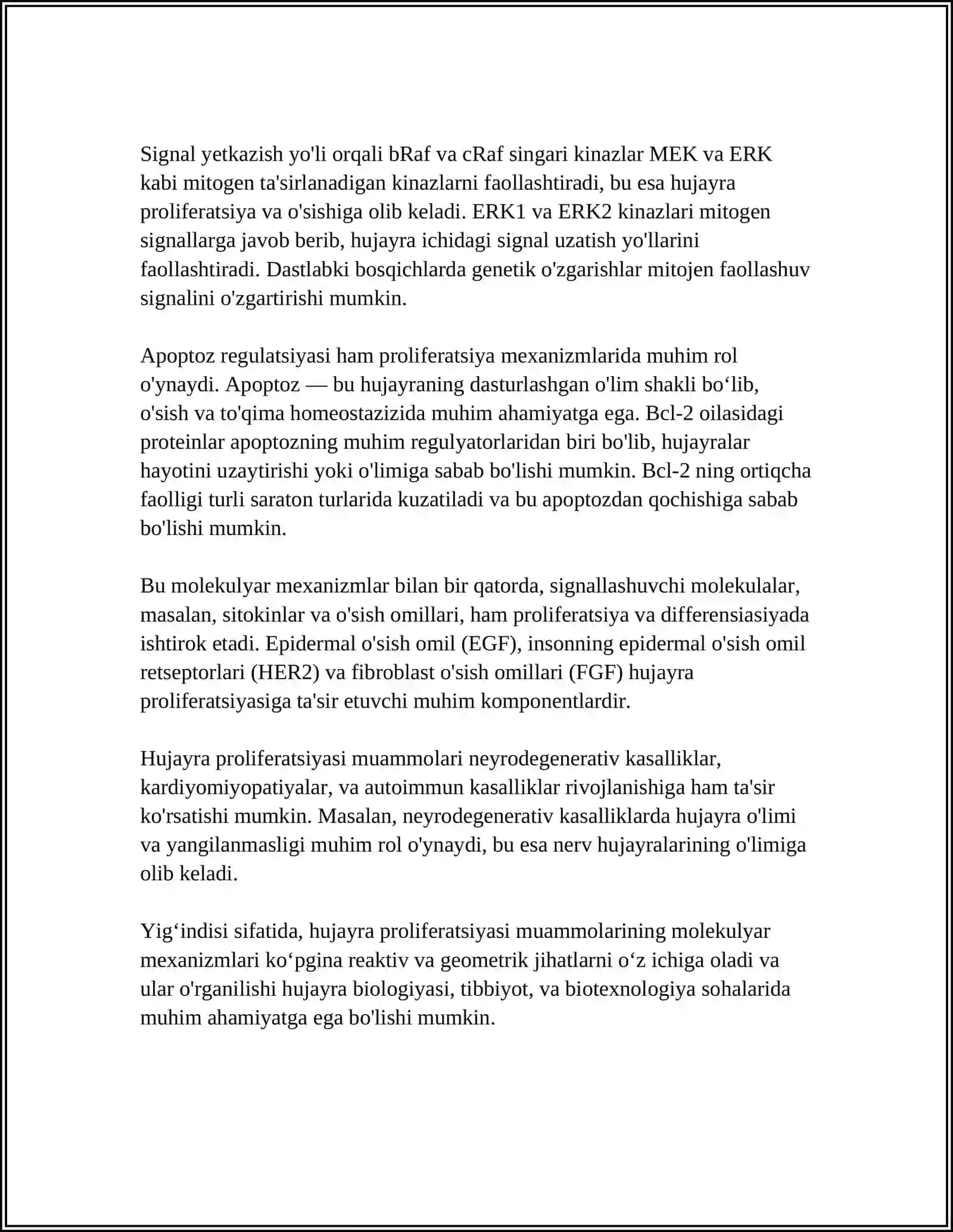 XUJAYRA POLIFERATSIYASI MUAMMOLARINING TIBBIYOTDAGI ROʻLI 4