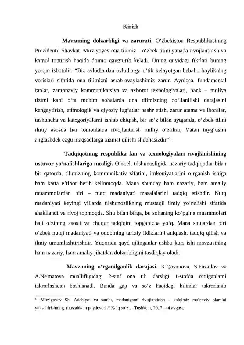 Boshlang‘ich sinfda “Sifat” so‘z turkumini o‘rgatish metodikasi 4