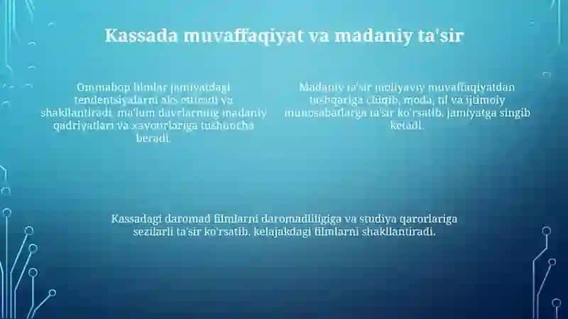 Filmlar va ommaviy madaniyati 4