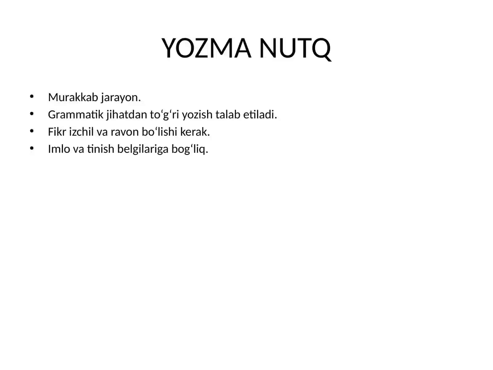 Maktabda o‘quvchilar nutqini o‘stirish va bilimini nazorat qilish metodikasi 4
