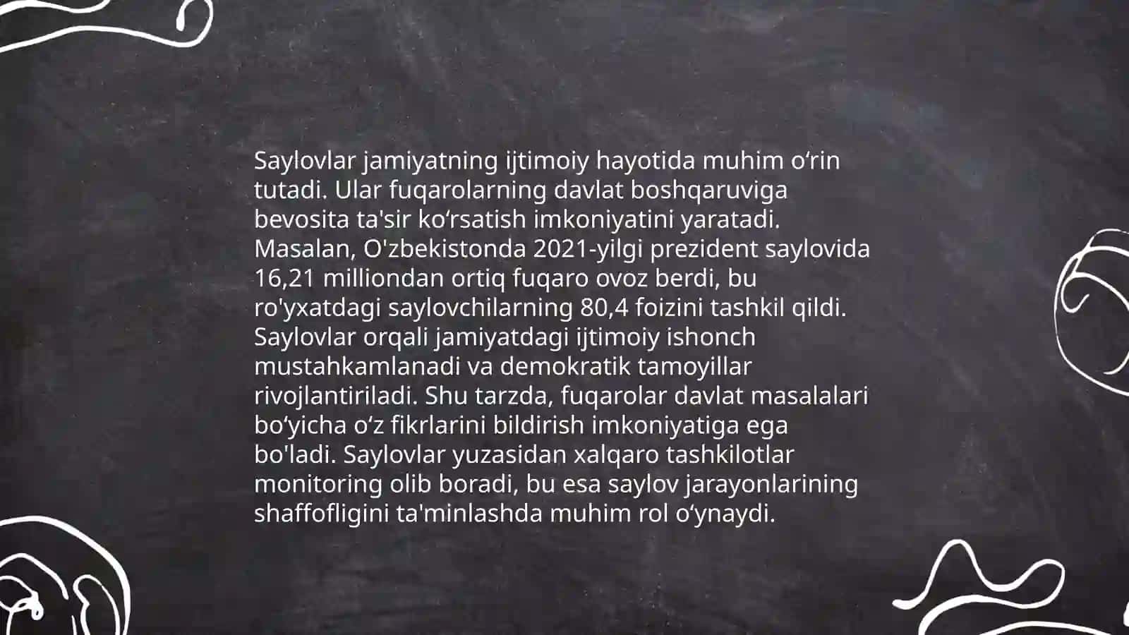 Erkin saylovlar fuqarolik jamiyatining asosiy belgisi 4