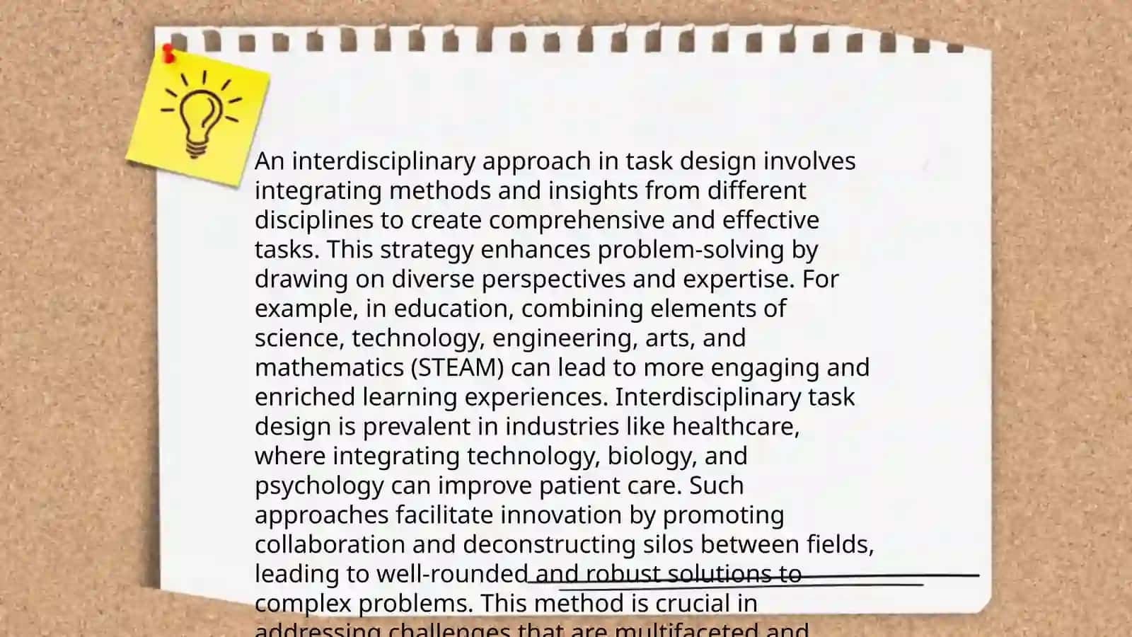 Presentation of designed tasks 4