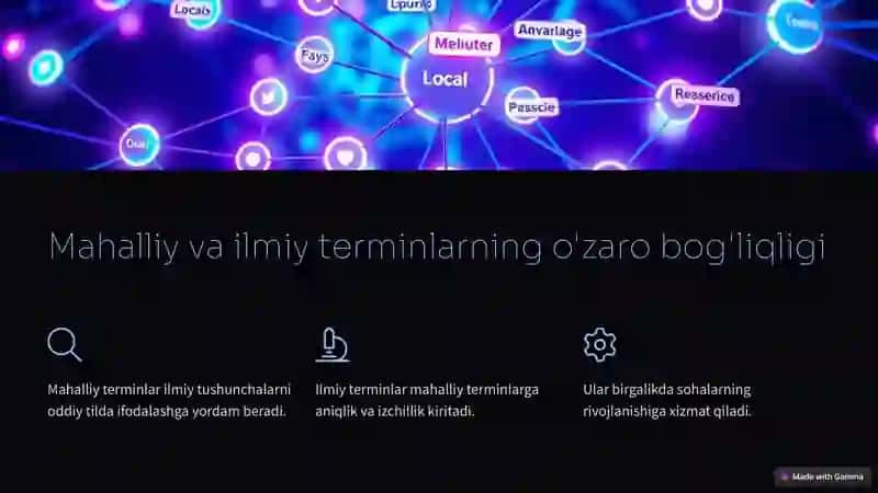 Mahalliy va ilmiy terminlar taqqoslash 4