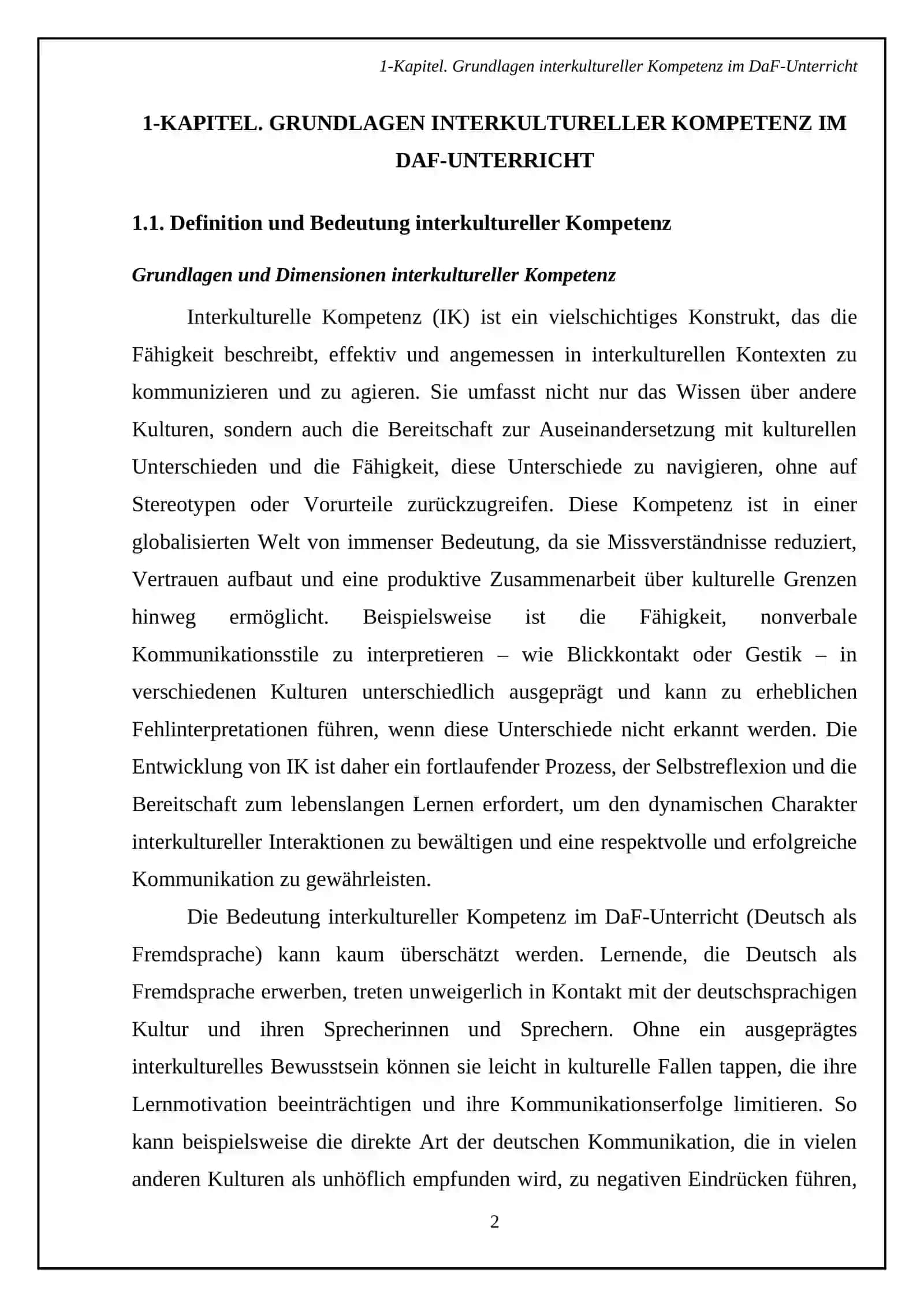 Förderung der Sprechkompetenz durch interkulturellen Kompetenz im DaF-Unterricht (Deutsch als Fremdsprache) 4