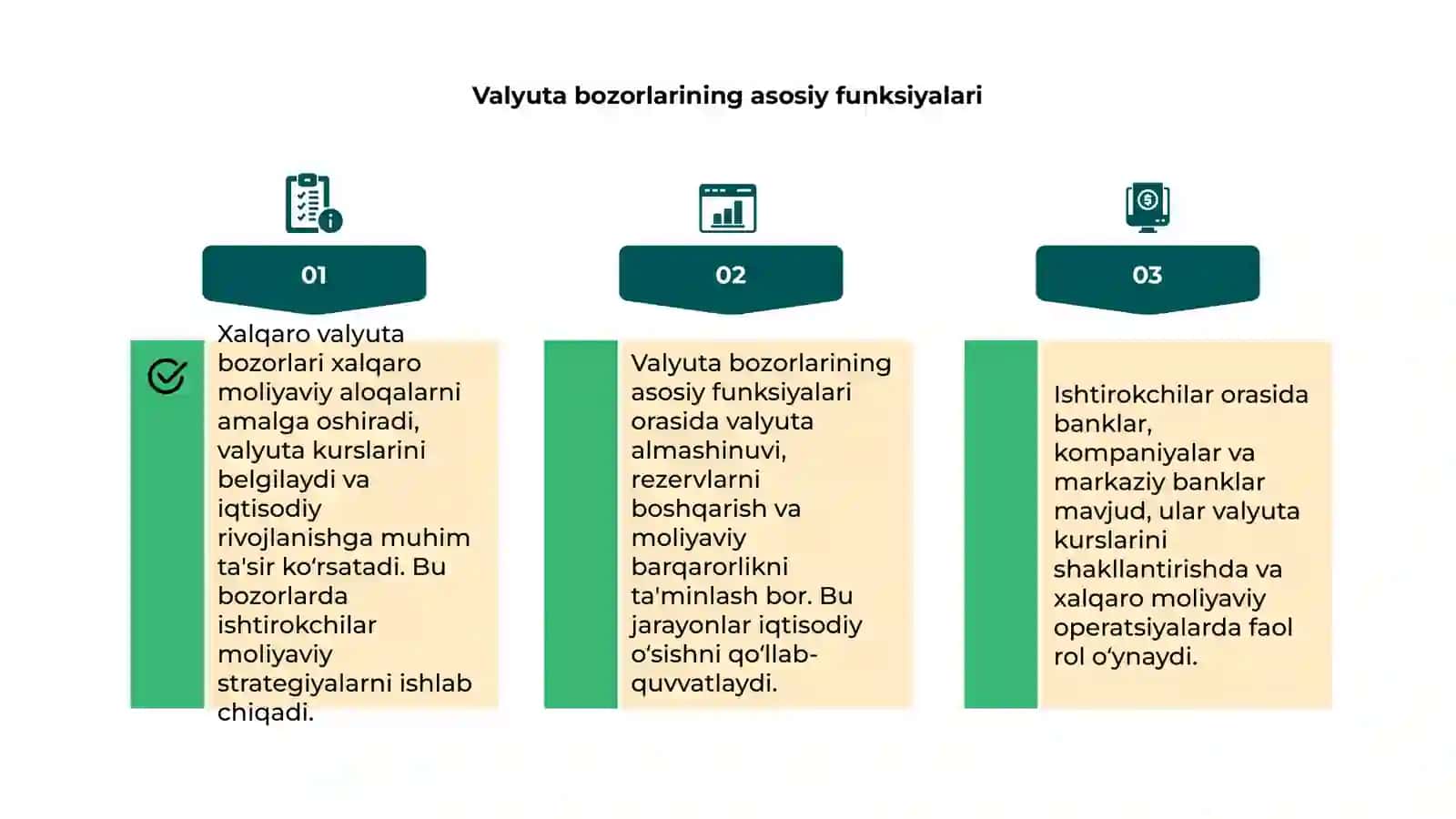 Xalqaro valyuta bozorlarining funksiyalari va ishtirokchilari 4