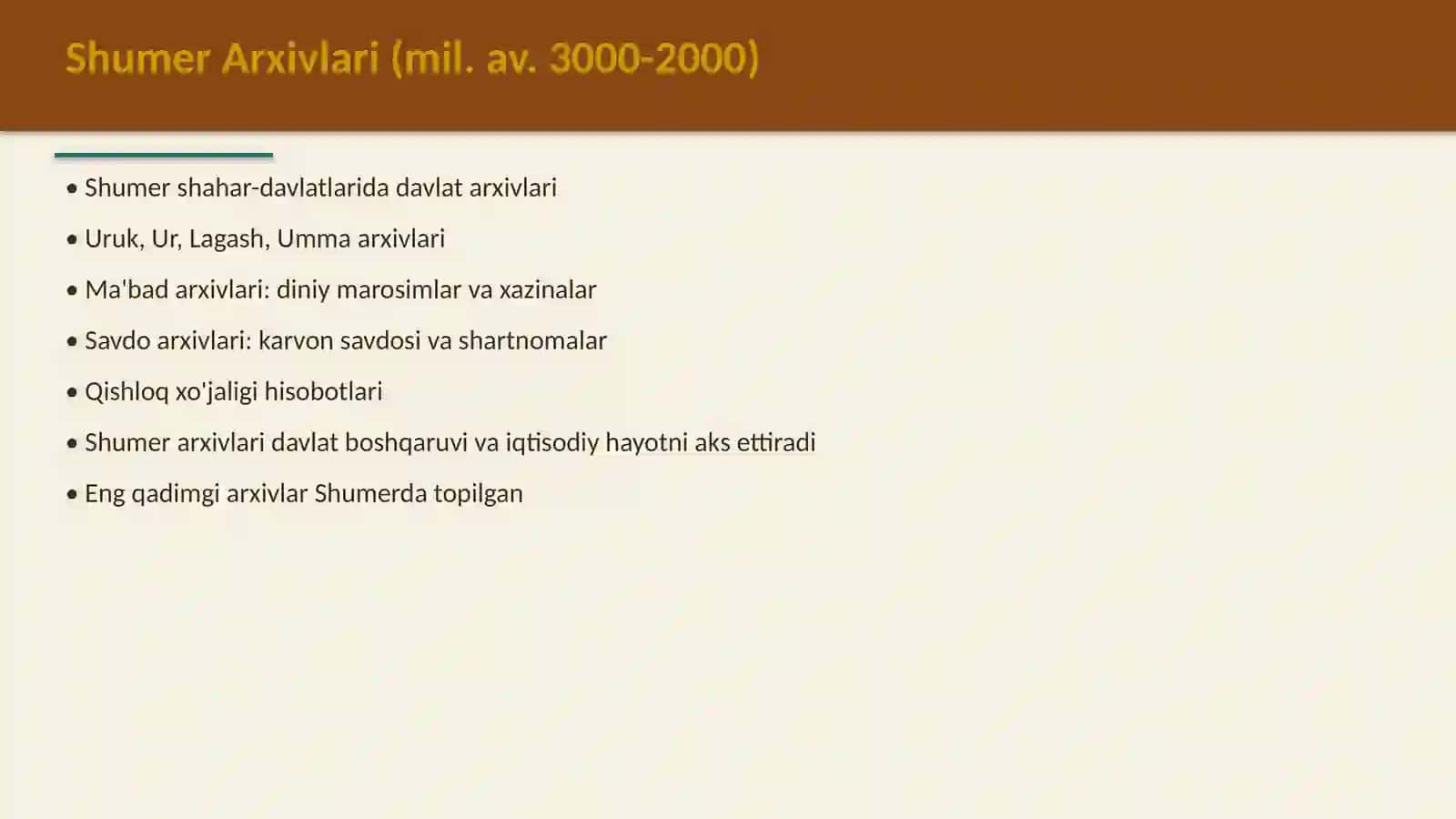 Qadimgi Sharq arxivlari 4