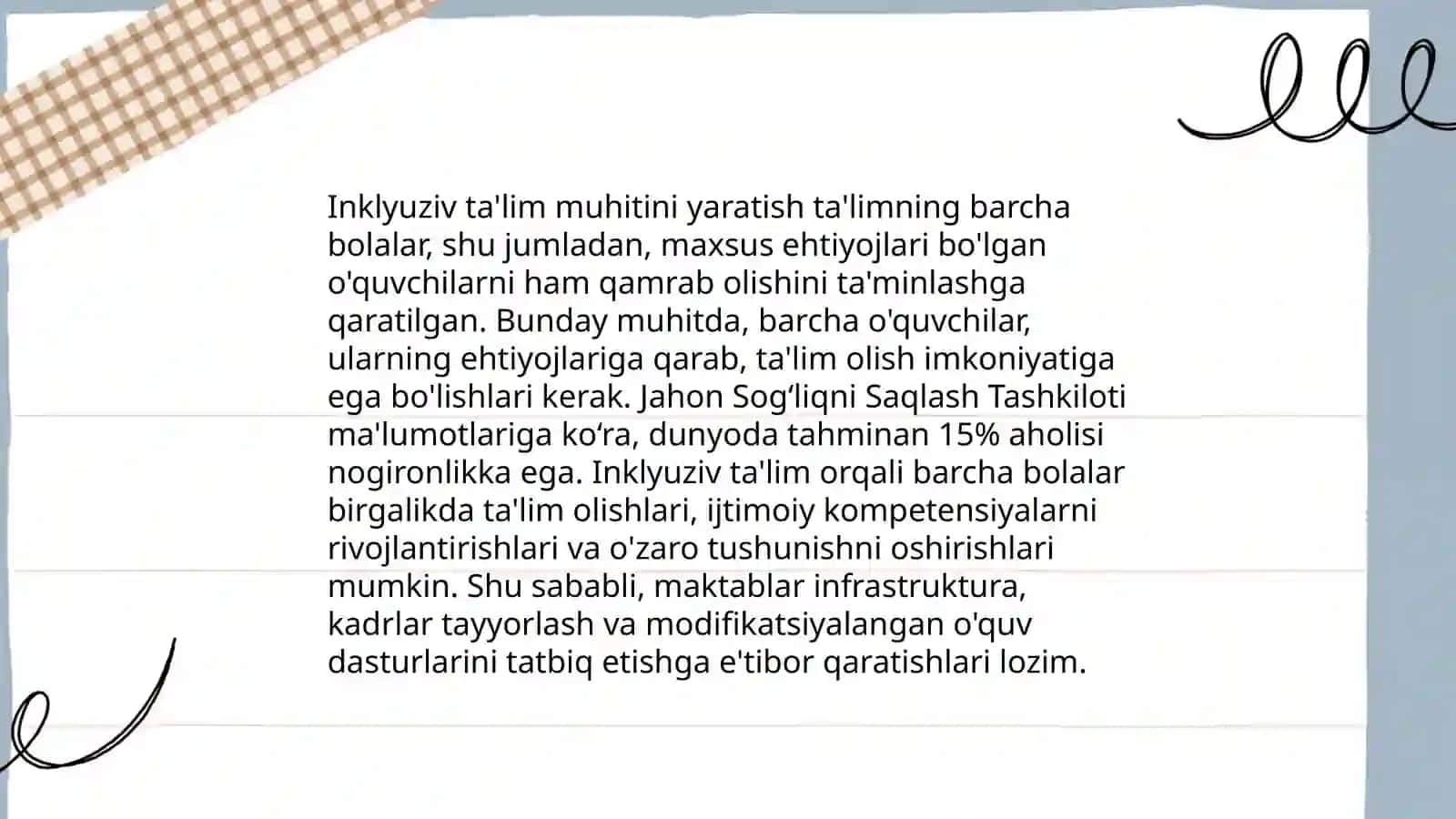 Nogironligi bor bolalarga ijtimoiy pedagogik yordamko'rsatish tehnologiyalari 4