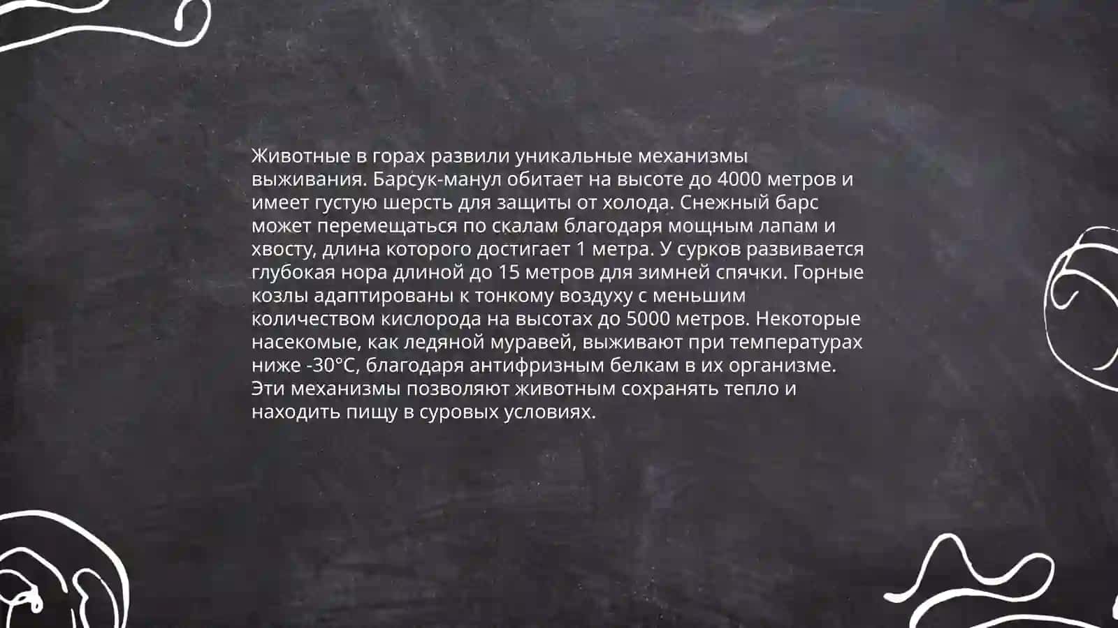 Адаптация растений и животных к жизни в высокогорных районах 4