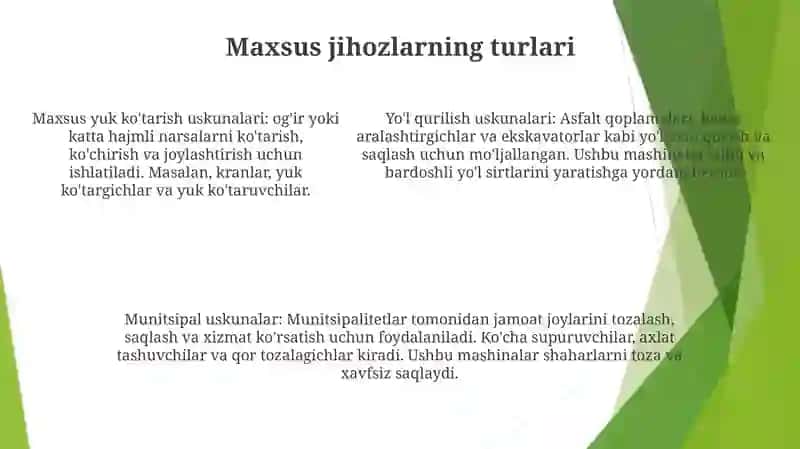 Avtotransport Vositalarining Maxsus Jihozlariga Texnik Xizmat Ko'Rsatish Va Ta'Mirlash Tizimi 4