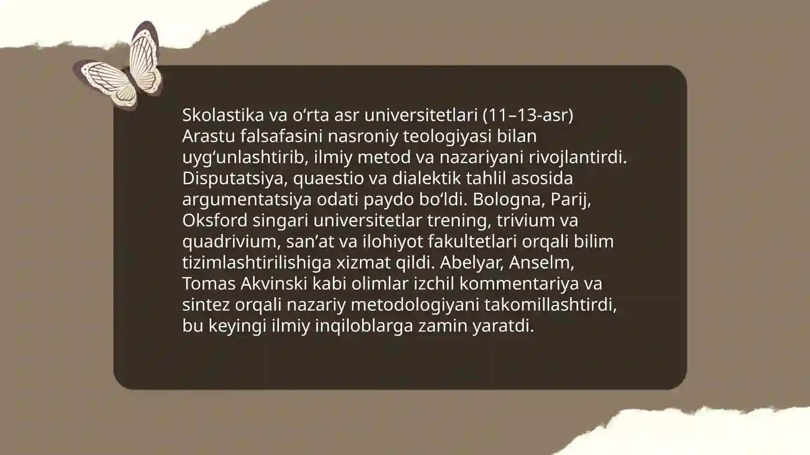 Gʻarb falsafasining ustuvor yoʻnalishlari va ularning fan taraqiyotiga ta'siri 4