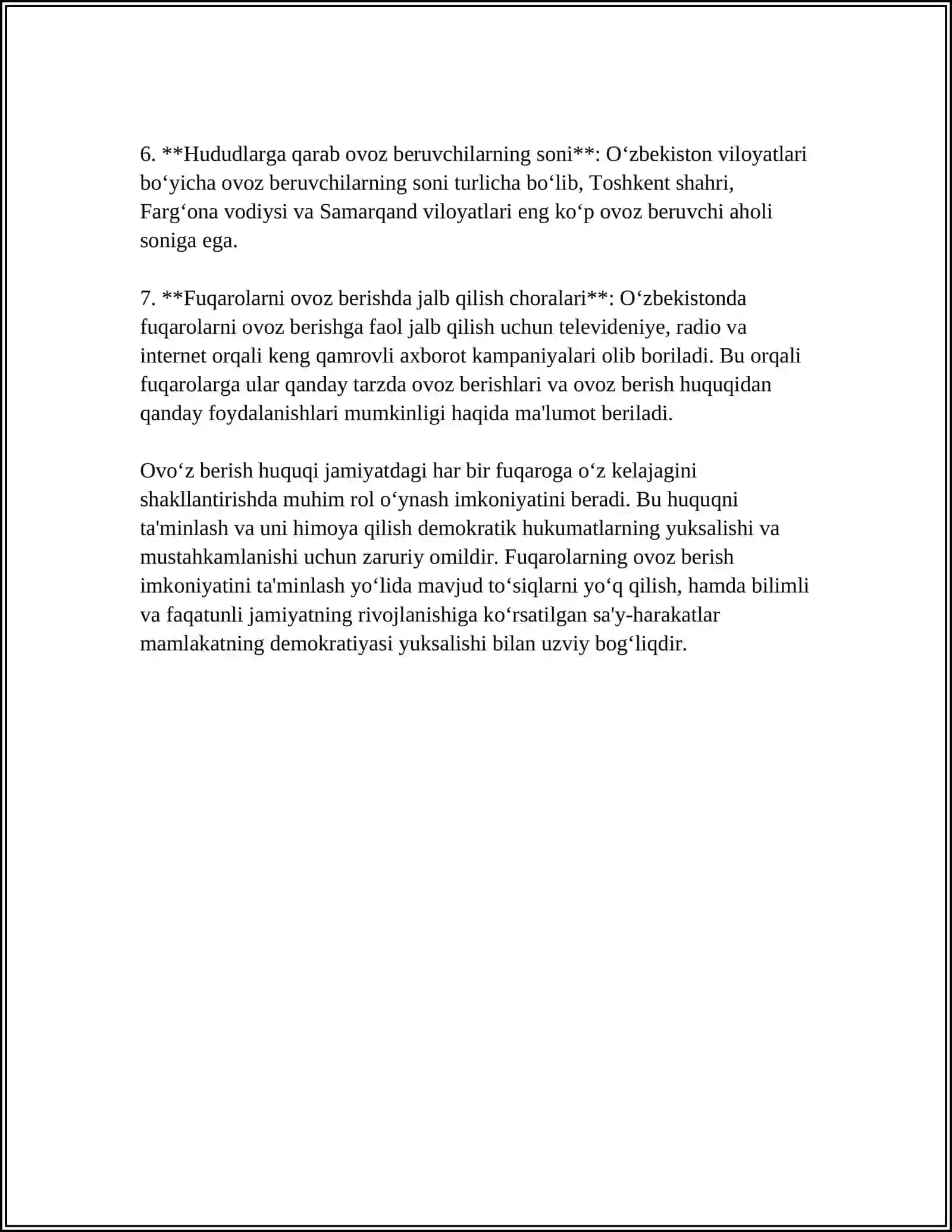 FUQAROLAMING SIYOSIY HUQUQLARI VA DEMOKRATIK ERKINLIKLARI 4
