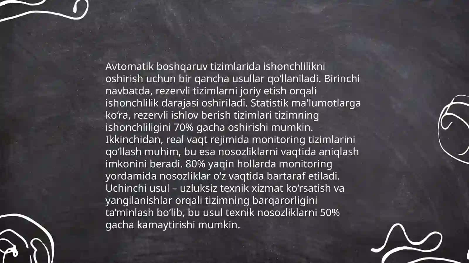 Avtomatik tizimlarni ishonchliligi 4