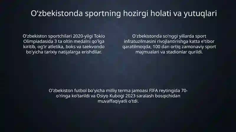 Oʻzbekistonda jismoniy tarbiya va sport rivojlanishi 4