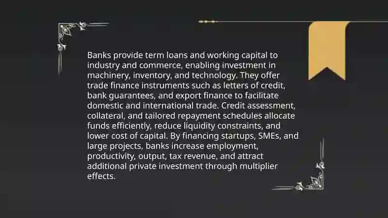 How banks help in economic development 4