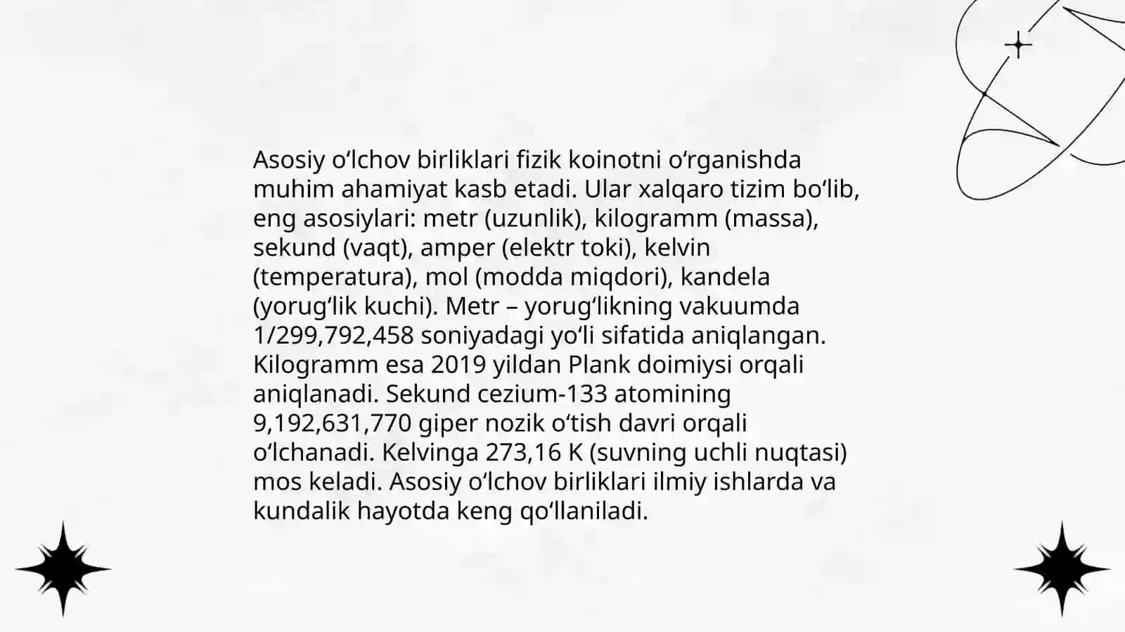 Miqdorlarni òlchash, òlchov birliklarining orasidagi boĝliqliklar ular ustida amallar bajarishga òrgatish metodikasi 4